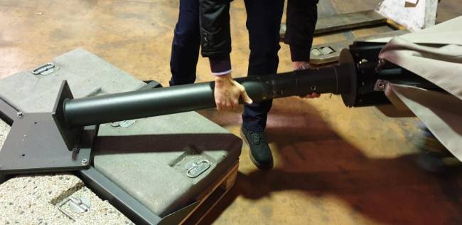 Зонт профессиональный телескопический 5х6 м Capri Dark антрацит, слоновая кость 5000х6000 мм