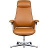 Кресло офисное / Йорк / York / песочная кожа / алюминевая база