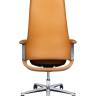 Кресло офисное / Йорк / York / песочная кожа / алюминевая база