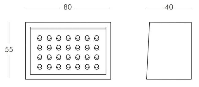 Полка пластиковая винная Bachus Standard 800х400х550 мм