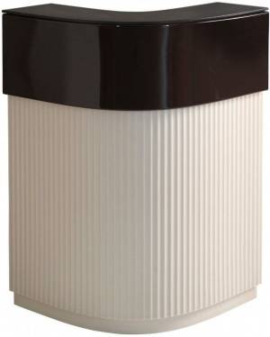 Стойка пластиковая барная светящаяся Cordiale Corner Art Deco Lighting ванильный, коричневый 700х700х1100 мм