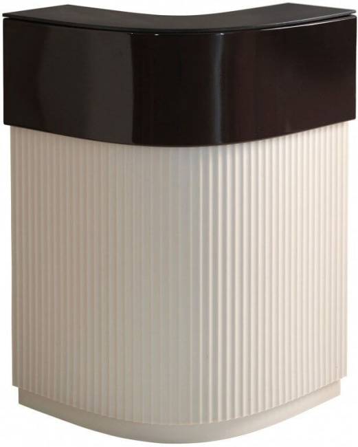 Стойка пластиковая барная светящаяся Cordiale Corner Art Deco Lighting ванильный, коричневый 700х700х1100 мм Стойка пластиковая барная светящаяся Cordiale Corner Art Deco Lighting ванильный, коричневый 700х700х1100 мм