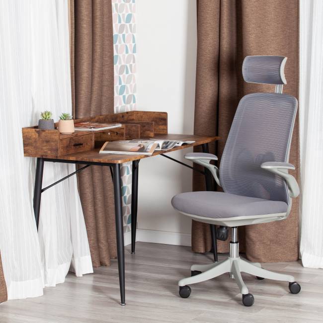 Кресло MESH-10HR ткань, серый серый ткань Кресло MESH-10HR ткань, серый серый ткань