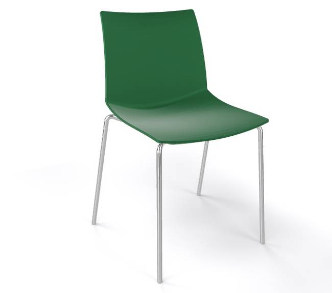 Стул пластиковый Kanvas NA зеленый милитари 470х500х790 мм