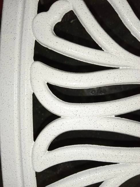 Белый стол из литого алюминия Louis X