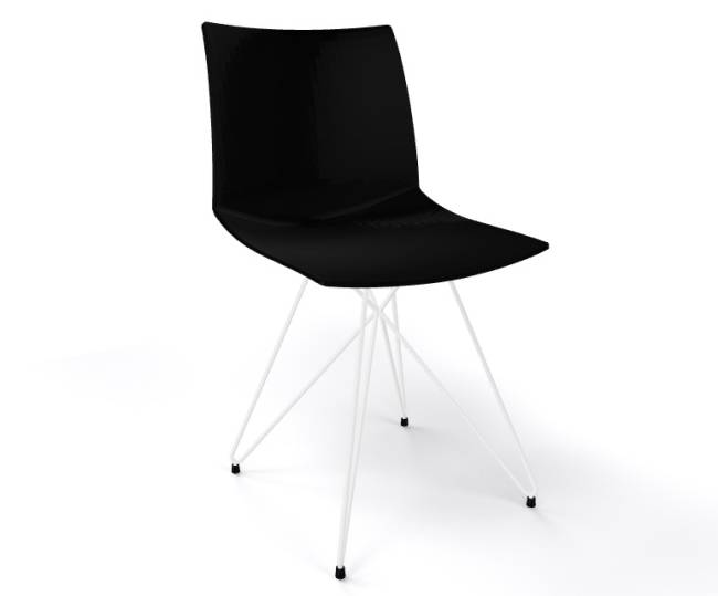 Стул пластиковый Kanvas TC черный 430х500х790 мм