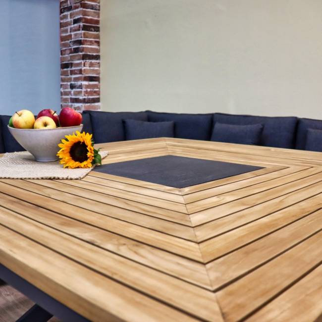 Обеденная группа EGMONT угловая со столом 140х140 Обеденная группа EGMONT угловая со столом 140х140