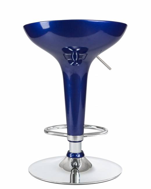 Стул барный DOBRIN BOMBA, синий металлик