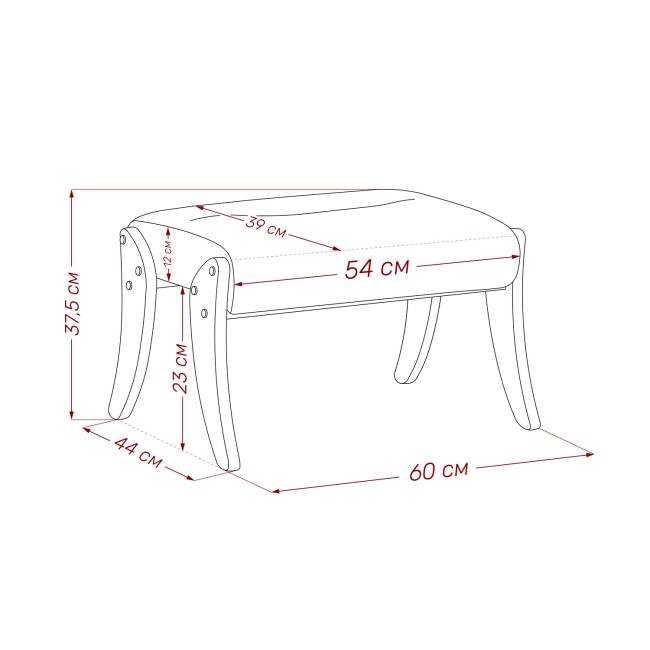 Пуф Leset Дэми Слоновая кость Malmo 05 (бежевый)