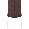 Стул обеденный DOBRIN MARK, черные ножки, коричневая винтажная экокожа (RU-05)