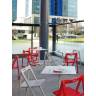 Стул пластиковый складной Enjoy красный 490х500х775 мм