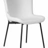 Стул обеденный DOBRIN MILO, черные ножки, белый букле (UF992-01)