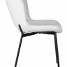 Стул обеденный DOBRIN MILO, черные ножки, белый букле (UF992-01)
