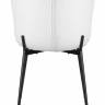 Стул обеденный DOBRIN MILO, черные ножки, белый букле (UF992-01)