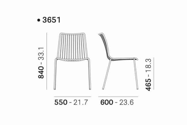 Стул металлический Nolita зеленый шалфей 550х600х840 мм