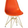 Набор 4 шт Стул обеденный DOBRIN DSR, ножки золотые, цвет оранжевый (O-02)