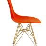 Набор 4 шт Стул обеденный DOBRIN DSR, ножки золотые, цвет оранжевый (O-02)
