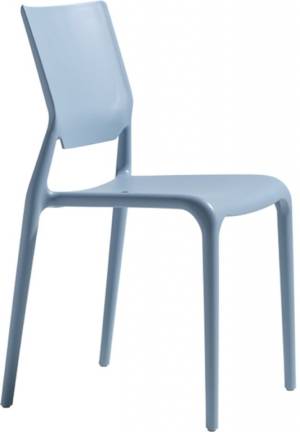 Стул пластиковый Sirio голубой 500х500х860 мм