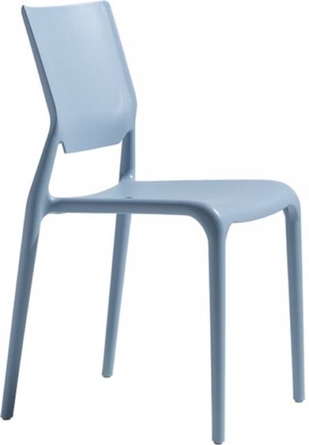 Стул пластиковый Sirio голубой 500х500х860 мм