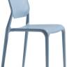 Стул пластиковый Sirio голубой 500х500х860 мм