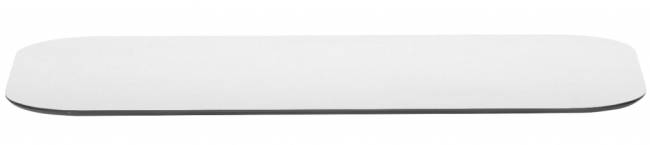 Столешница прямоугольная со скругленными углами Compact Laminate для подстолья Tripe Double белый 1600х800х12 мм