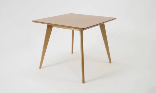 Стол Сканди М 100 натур со стульями Франк натур велюр коричневый