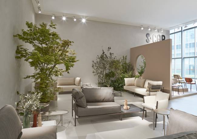 Модуль левый с подушками Flap мокко, белый 1300х850х880 мм Модуль левый с подушками Flap мокко, белый 1300х850х880 мм