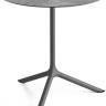 Стол ламинированный обеденный Tripe Maxi антрацит, цементный Ø800х740 мм