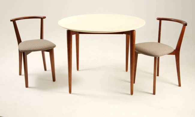 Стол Pawook К 100 орех/слоновая кость