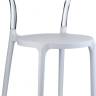 Стул пластиковый Mr Bobo белый, прозрачный 420х500х850 мм