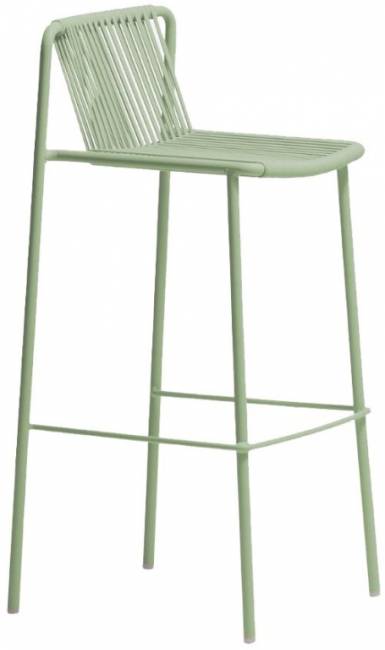Стул металлический барный Tribeca зеленый шалфей 495х465х985 мм