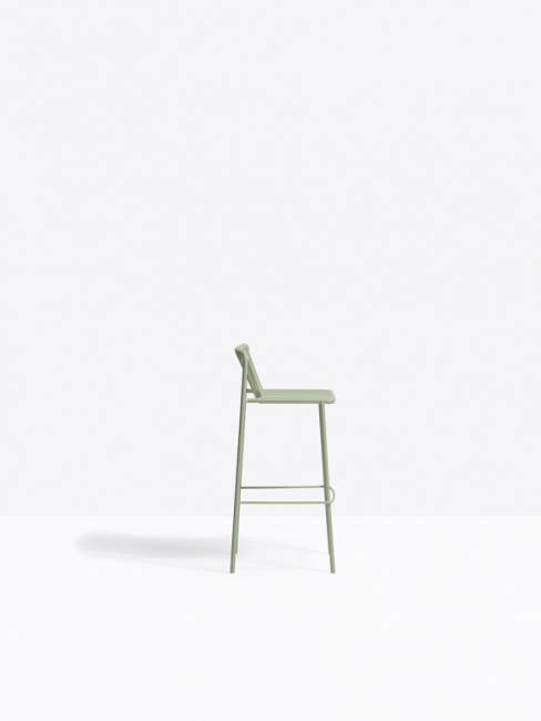 Стул металлический барный Tribeca зеленый шалфей 495х465х985 мм