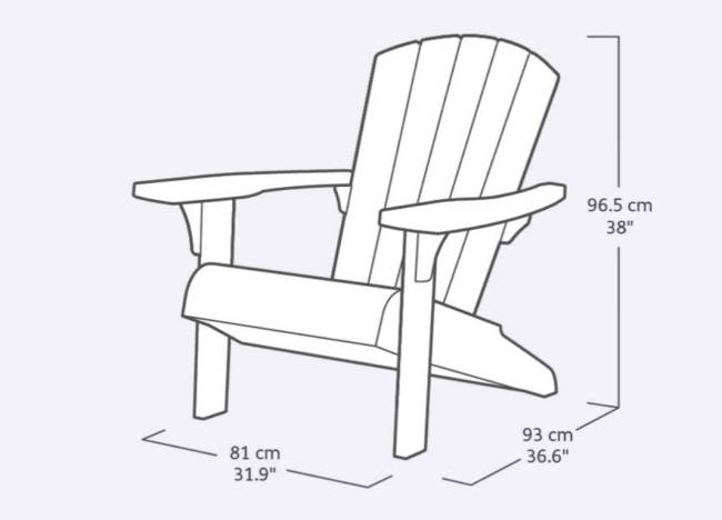 Кресло Трой Адирондак (Troy Adirondack) (Silver Sage) Кресло Трой Адирондак (Troy Adirondack) (Silver Sage)