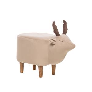 Пуф Leset Maral COMBI V18 бежевый, компаньон V23 молочный шоколад Бук