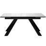 Стол DikLine DKX140 керамика Carrara Gloss (мрамор глянец белый), подстолье черное, опоры черные (2уп.) Стол DikLine DKX140 керамика Carrara Gloss (мрамор глянец белый), подстолье черное, опоры черные (2уп.)