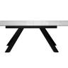 Стол DikLine DKX140 керамика Carrara Gloss (мрамор глянец белый), подстолье черное, опоры черные (2уп.) Стол DikLine DKX140 керамика Carrara Gloss (мрамор глянец белый), подстолье черное, опоры черные (2уп.)