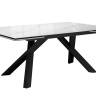 Стол DikLine DKX140 керамика Carrara Gloss (мрамор глянец белый), подстолье черное, опоры черные (2уп.) Стол DikLine DKX140 керамика Carrara Gloss (мрамор глянец белый), подстолье черное, опоры черные (2уп.)