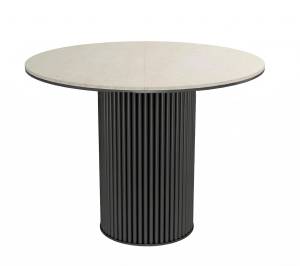 Стол DikLine AKRR120 Керамика Krater Perla (бежевый матовый)/подстолье черное/опоры черные (2 уп.) Стол DikLine AKRR120 Керамика Krater Perla (бежевый матовый)/подстолье черное/опоры черные (2 уп.)