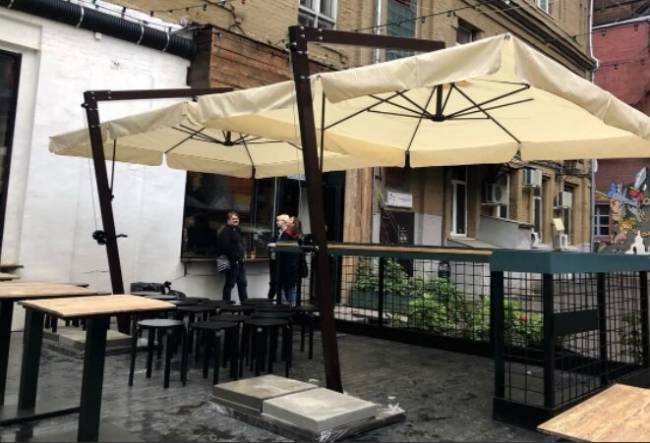 Зонт «ПРОМО» на боковой опоре 3х3м