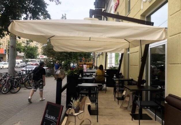 Зонт «ПРОМО» на боковой опоре 3х3м