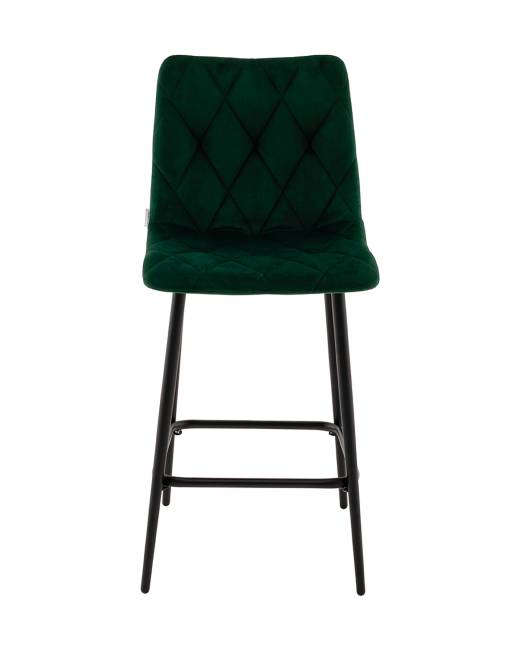 Стул полубарный Одди Diamond велюр темно-зеленый