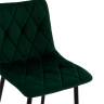 Стул полубарный Одди Diamond велюр темно-зеленый