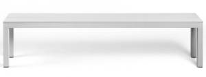 Скамейка металлическая Rio Bench белый 1995х345х475 мм