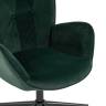 Кресло Филадельфия велюр изумрудный ножка черная