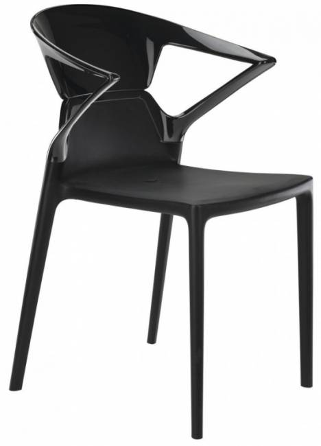 Кресло пластиковое Ego-K черный 550х530х820 мм