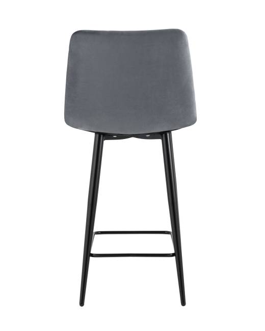 Стул полубарный Джанго велюр тёмно-серый высота сиденья 60 см