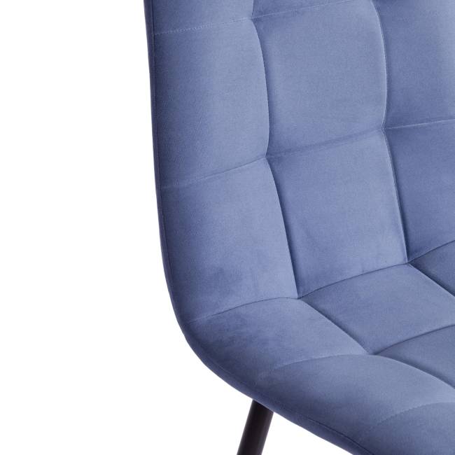 Стул CHILLY MAX Велюр/металл , 45 х 54 х 90 см , серо-голубой/черный (Комплект из 2 шт.) голубой Велюр/металл Стул CHILLY MAX Велюр/металл , 45 х 54 х 90 см , серо-голубой/черный (Комплект из 2 шт.) голубой Велюр/металл