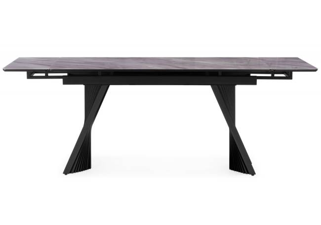 Вейв 140(200)х80 кристл серый мрамор / черный