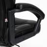 Кресло офисное TetChair CH 9944 хром (Искусств. чёрная кожа)