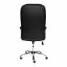 Кресло офисное TetChair CH 9944 хром (Искусств. чёрная кожа)